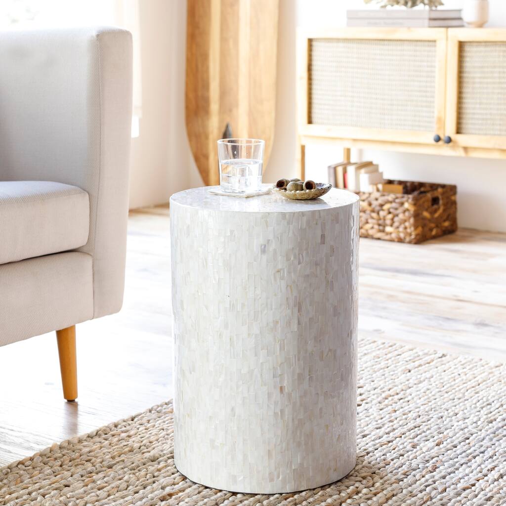 Livabliss Jacinda Shell End Table