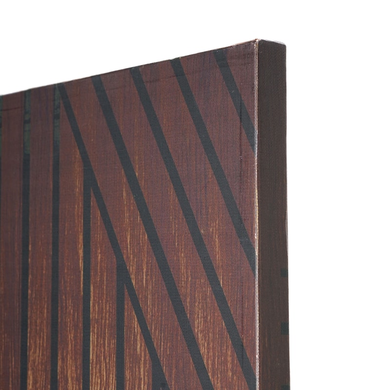 American Art Decor Double-Sided Canvas Room Divider, 4 Panels, 70" H x 63" L