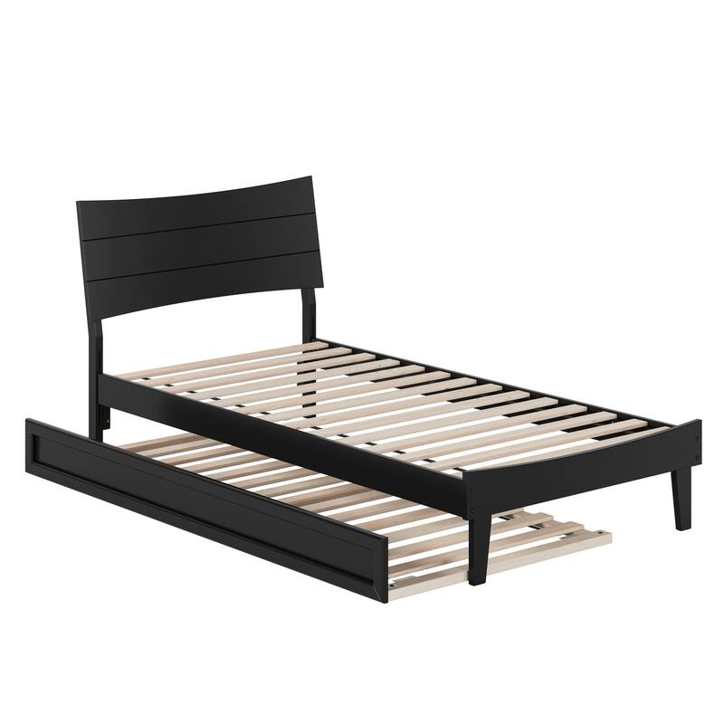 Phoenix Wood Platform Bed with Trundle