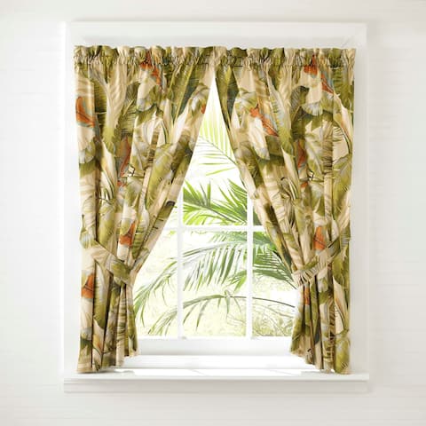 Tommy Bahama Palmiers 45" Window Panels - 45"l x 36"w