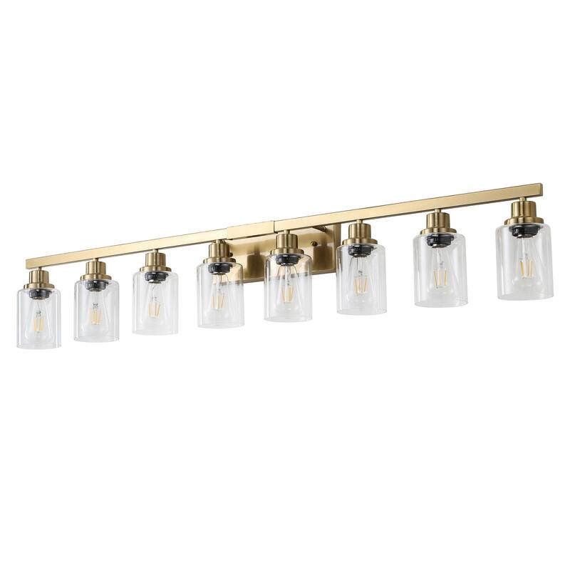 Bathroom Vanity Light With Clear Glass Shades For Vanity Mirror, Bathroom, Or Hallway