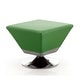 preview thumbnail 9 of 15, Manhattan Comfort Diamond Polished Chrome Swivel Ottoman