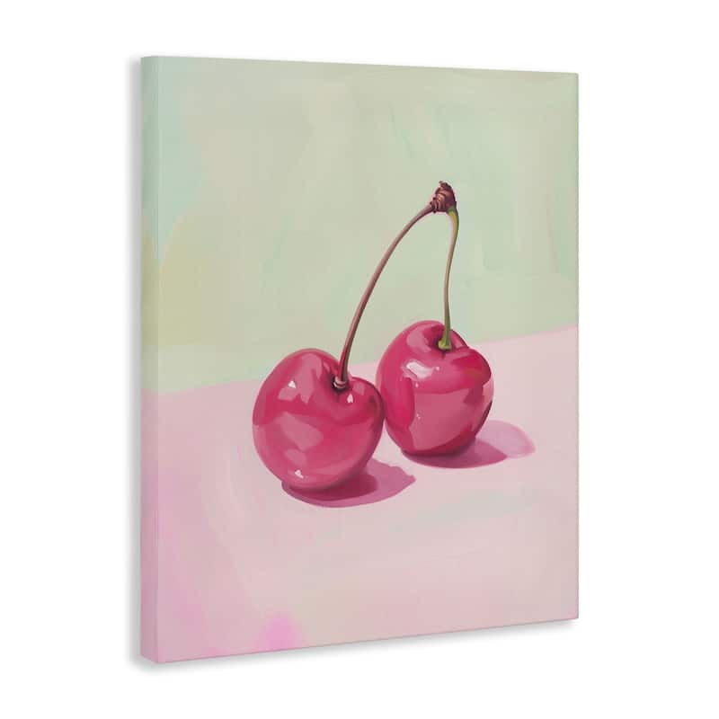 Stupell Luminous Cherries Still Life Canvas Wall Art Design By Arlington Prints