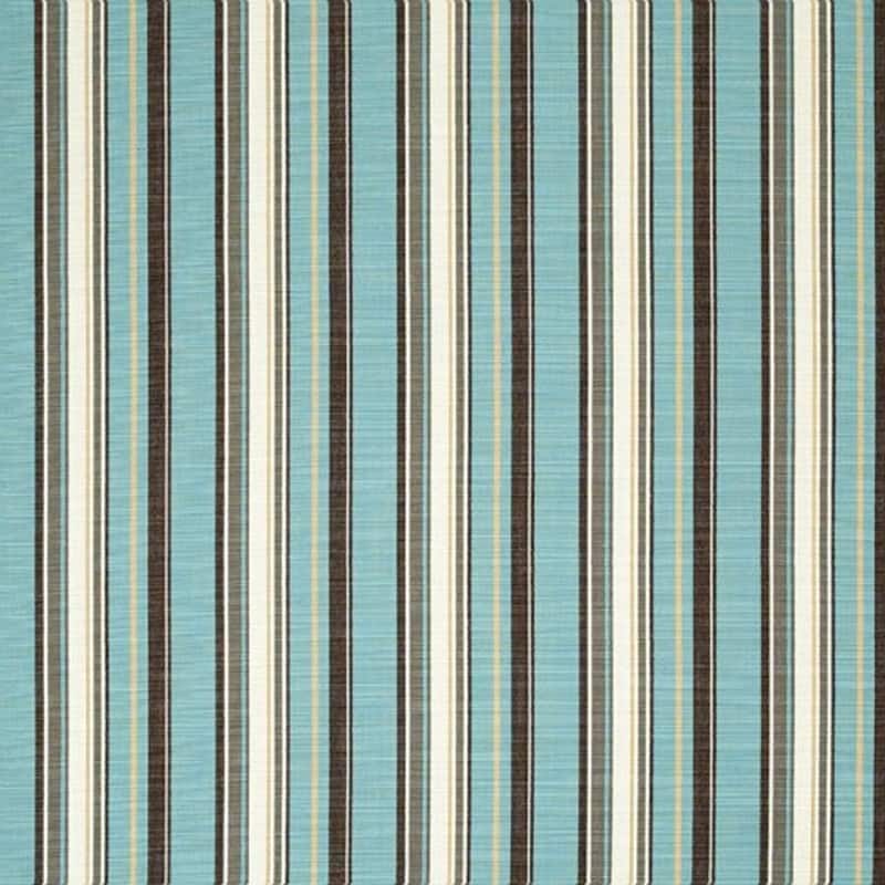 Closeout - Tropishade 8x11' Alum Bronze Umbrella, Sunbrella 8065 Carnegie Celeste