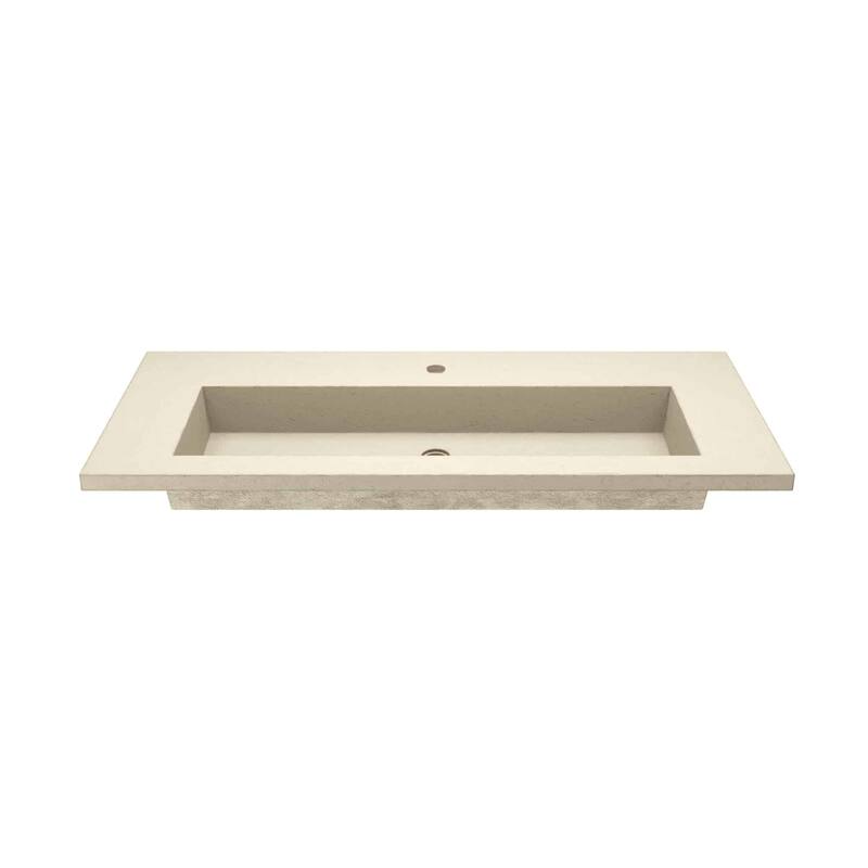 Capistrano 48.5-inch Concrete Vanity Top with Integral Trough Sink
