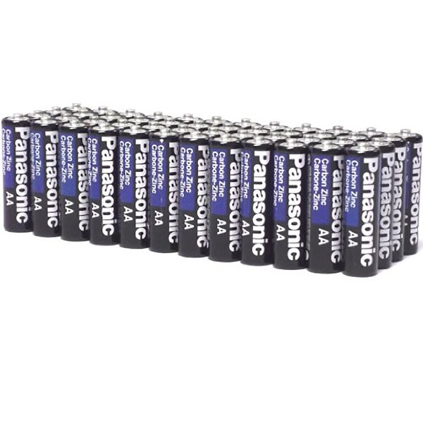 100 Pack Wholesale Lot Panasonic Super Heavy Duty AA Batteries