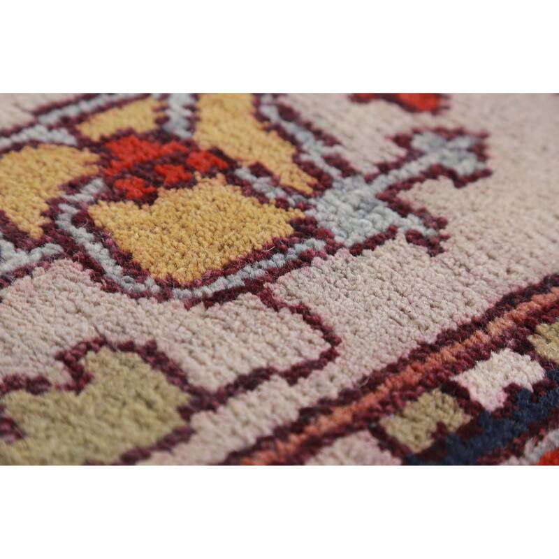 Hand Knotted Oriental 100% Wool Carpet Traditional Medallion Oranges & Rust Heriz (serapi) Area Rug - 12' 2'' X 8' 11''