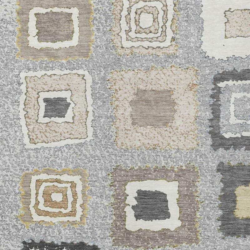 HomeRoots Geometric Transitional Rectangle Outdoor Rug