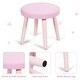 preview thumbnail 8 of 16, Gymax Kids Vanity Makeup Table & Chair Set Make Up Stool Play Set for