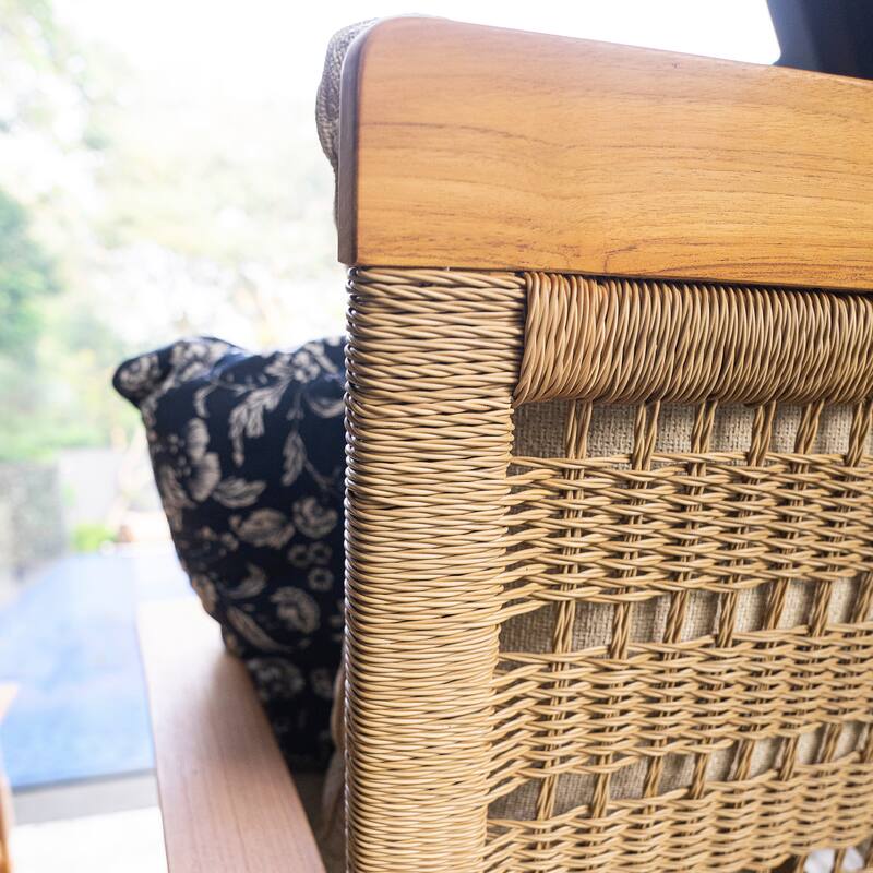 Cambridge Casual Carmel 4-Piece Indonesian Teak Patio Conversation Set