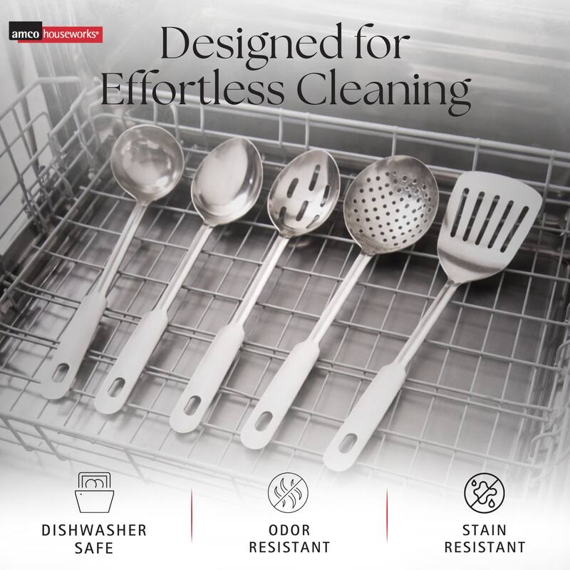 Amco 5 Piece Utensil Set - 14 in