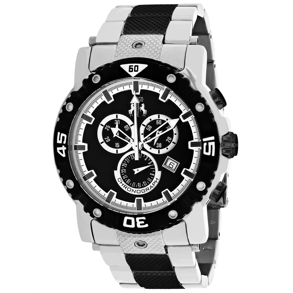 Shop Jivago Men S Titan Black Dial Watch Jv9122xl On Sale