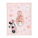 preview thumbnail 2 of 4, Lambs & Ivy Disney Baby MINNIE MOUSE Picture Perfect Pink Faux Shearling Baby Blanket