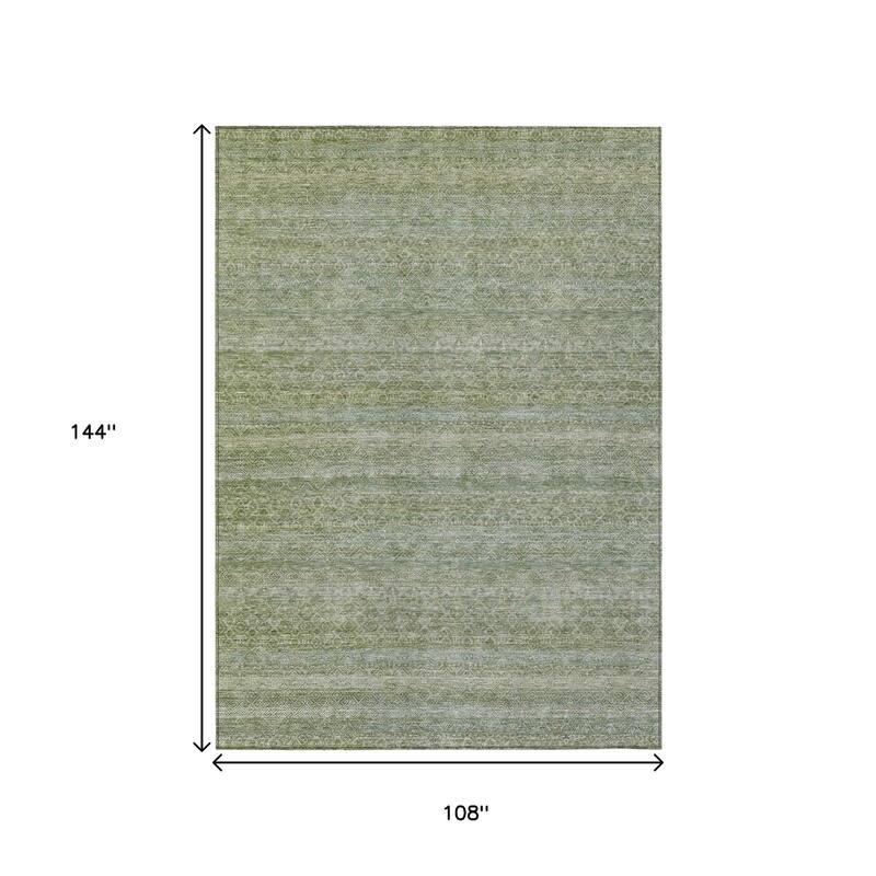 HomeRoots Striped Transitional Rectangle Outdoor Rug