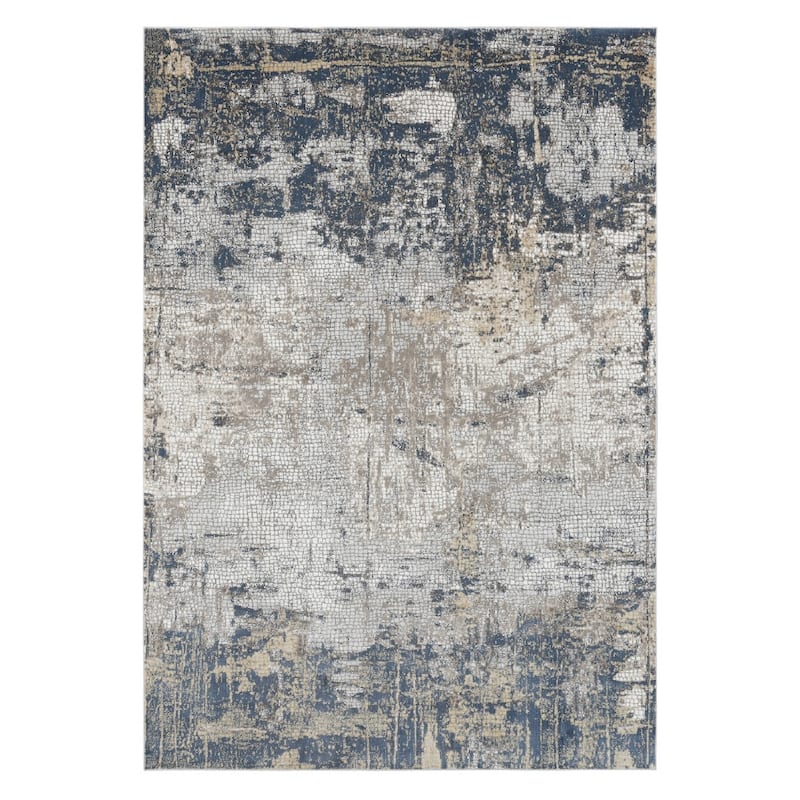 HomeRoots Abstract Contemporary Rectangle Area Rug