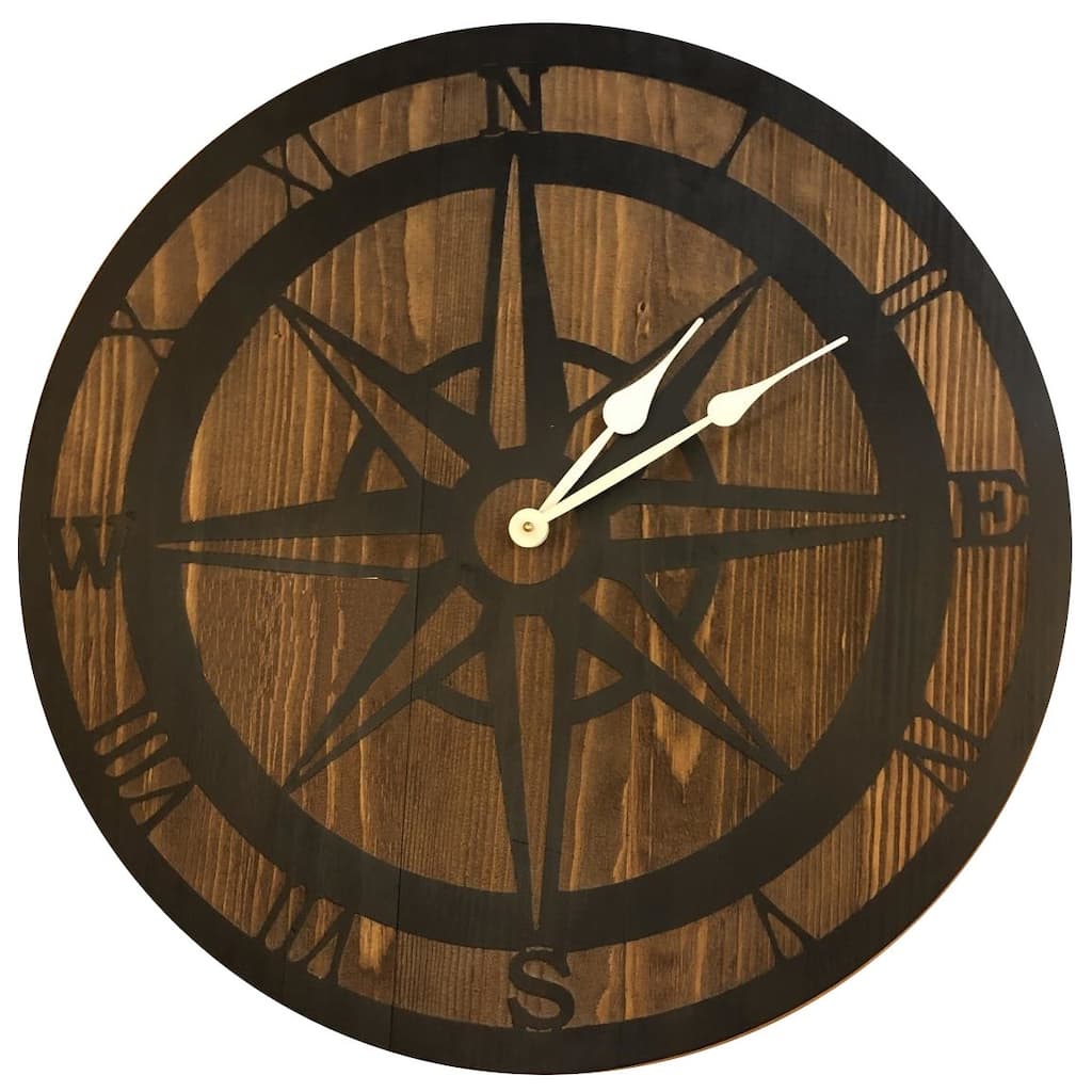 Discontinued - Coastal 24" Round Wall Clock