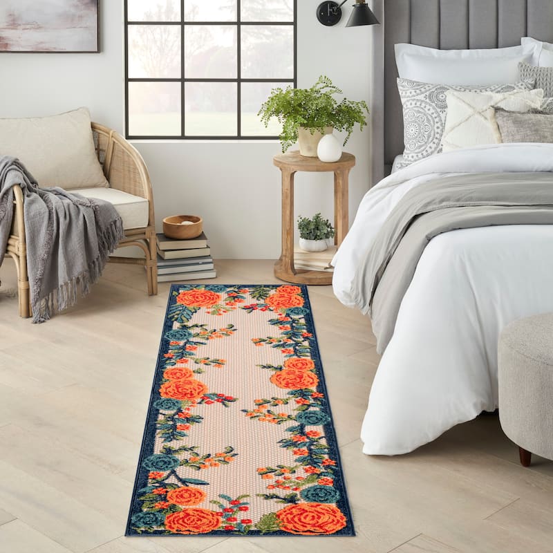 Nourison Aloha Indoor/Outdoor Floral Area Rug