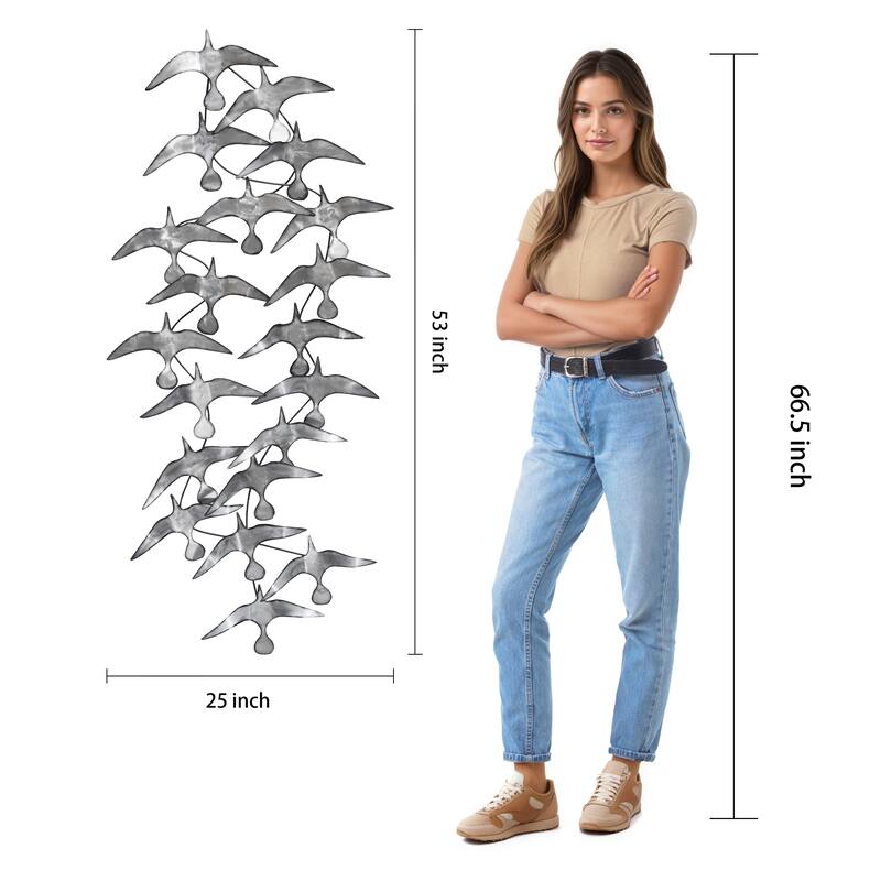 Colorful Hand Painted Etched Metal Wall Sculpture