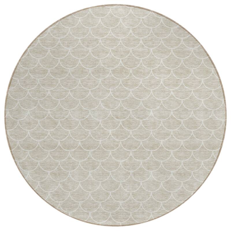 Machine Washable Indoor/ Outdoor Chantille Modern Geo Rug