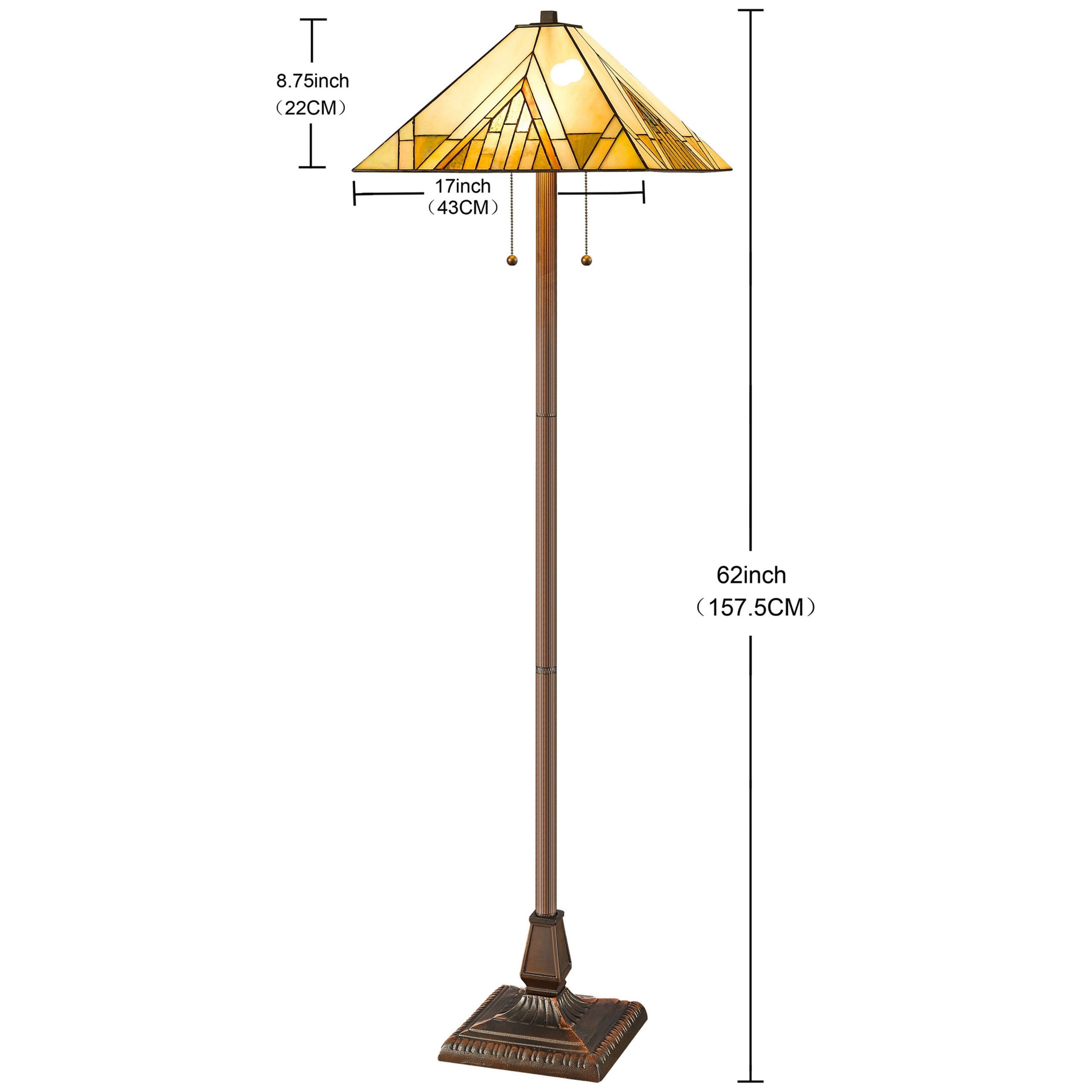 Mission style discount floor lamps