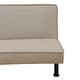 Upholstered Fannel Convertible Armless Sofa Bed Split back Couch - 64 ...