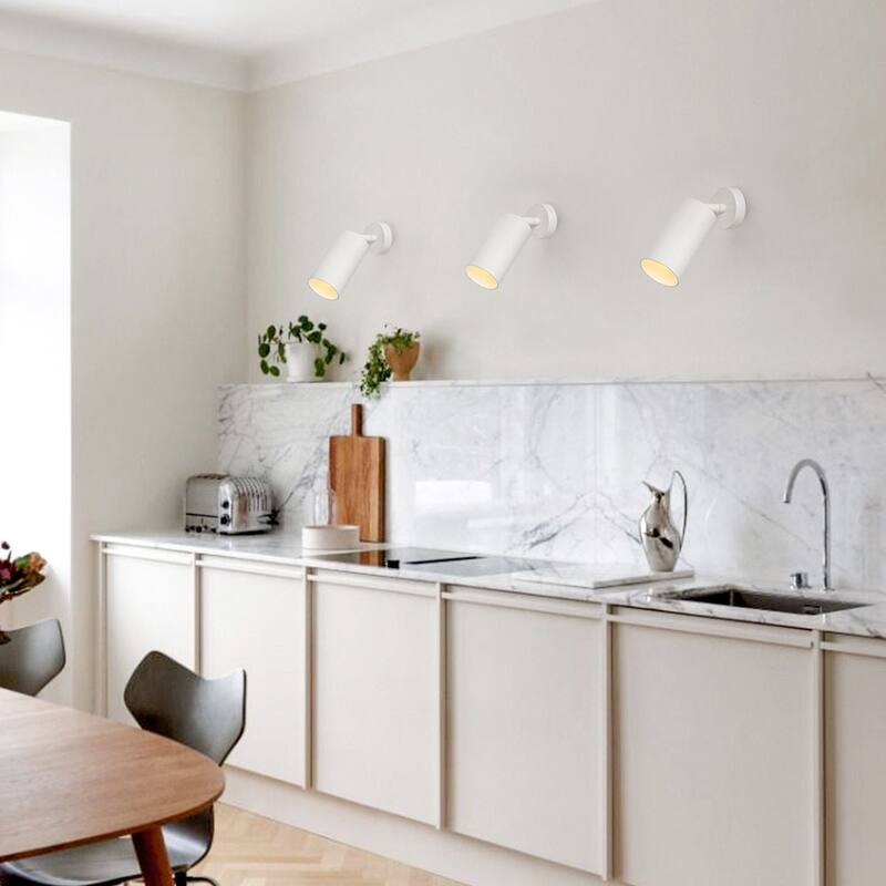 Modern Brass 1-Light Ceiling Spotlight - Adjustable