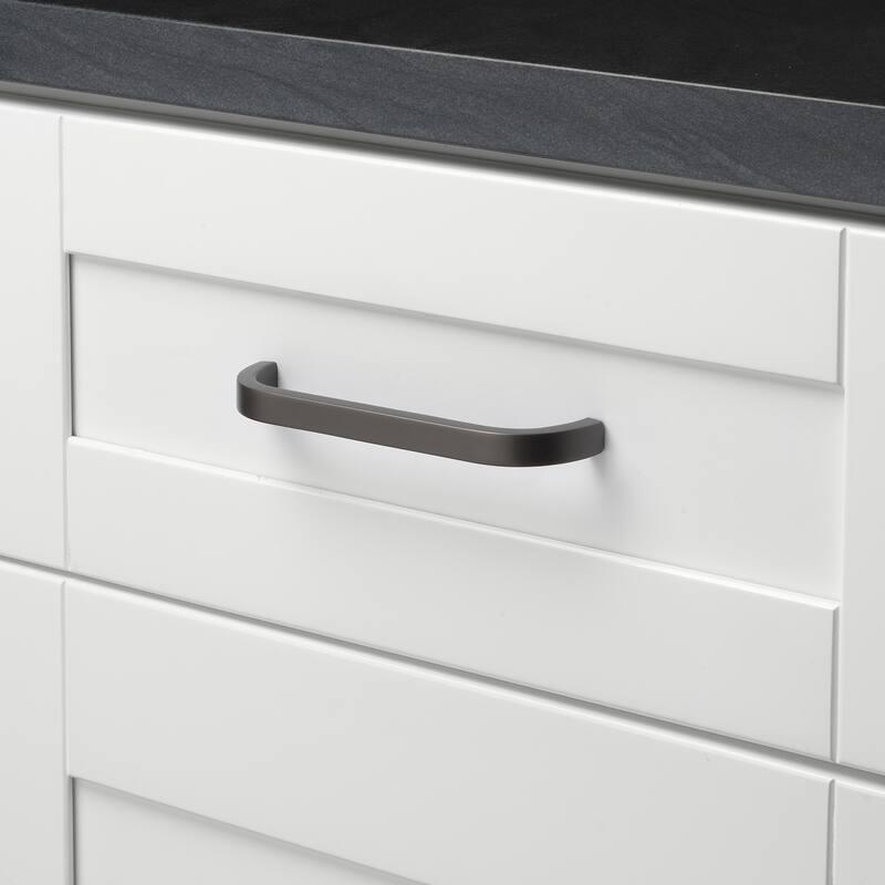 GlideRite 5 inch Center Solid Curved Bar Pull Cabinet Hardware Handle, 4843-128-GPH