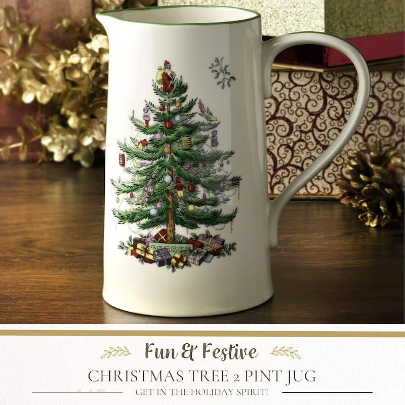 Spode Christmas Tree Porcelain Jug - 32 oz (2 Pint)