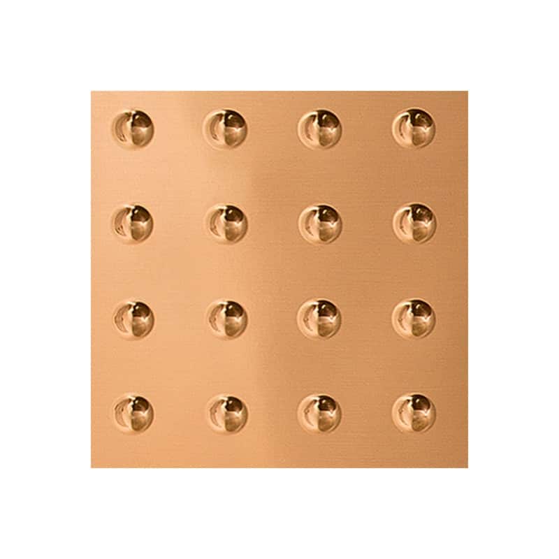 FASÄDE Dome 4-foot x 8-foot PVC Wall Panel in Polished Copper - Sample