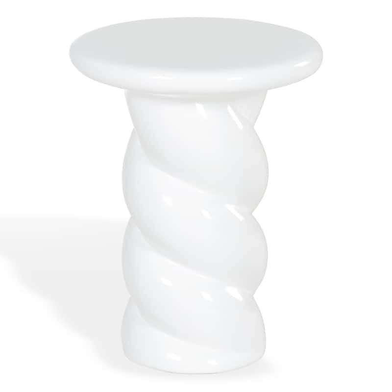 SAFAVIEH Couture Noelly Concrete Accent Table - 14"W x 14"D x 18"H