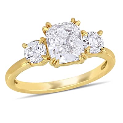 Miadora 2 5/8ct TDW Diamond Engagement Ring in 14k Yellow Gold