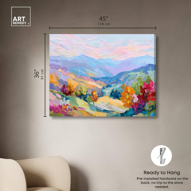 Colorful Valley I Canvas by Art Remedy, Gallery Wrapped