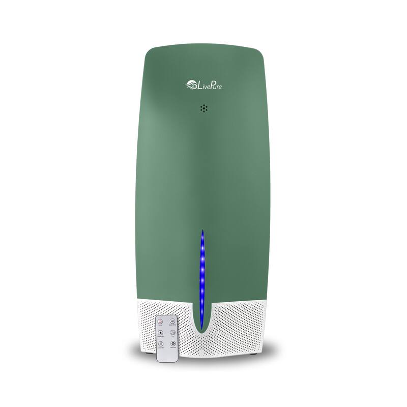 LivePure True HEPA Air Purifier w/Granular Carbon Insert, LP470THP - Olive Green