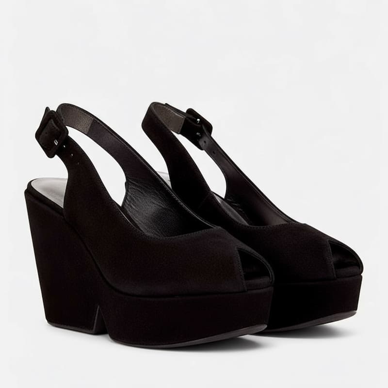 Clergerie Dylan Suede Platform Wedge