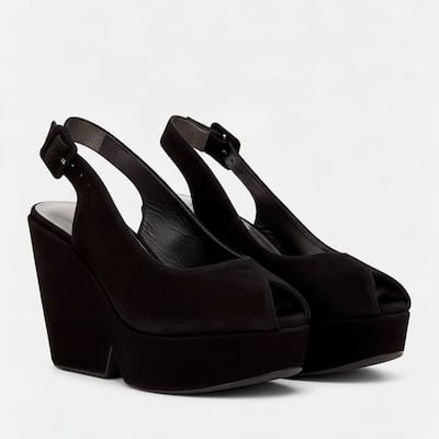 Clergerie Dylan Suede Platform Wedge