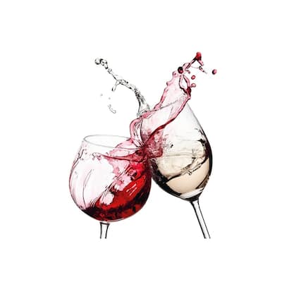 Wine Glasses Wall Mural
