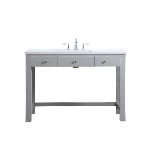 slide 2 of 11, Elegant Lighting VF14848 Hudson 48" Free Standing Single Basin Vanity Grey