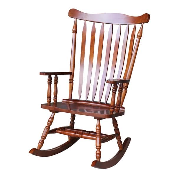 International Concepts Solid Wood Rocking Chair - 28"W x 36"D x 44.5"H - Cherry