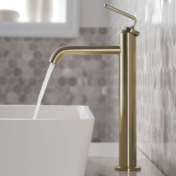 slide 1 of 28, KRAUS Ramus Single Handle Vessel Bathroom Sink Faucet w/ Pop Up Drain