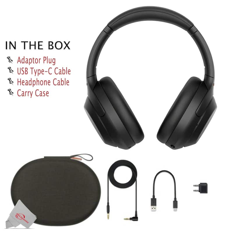Sony WH-1000XM4 Wireless Noise Canceling Headphones with Google Assistant and Alexa - Silver + JBL T110 in Ear Headphones Black