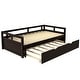 preview thumbnail 13 of 20, Merax Twin/King Expandable Sleeper Daybed with trundle