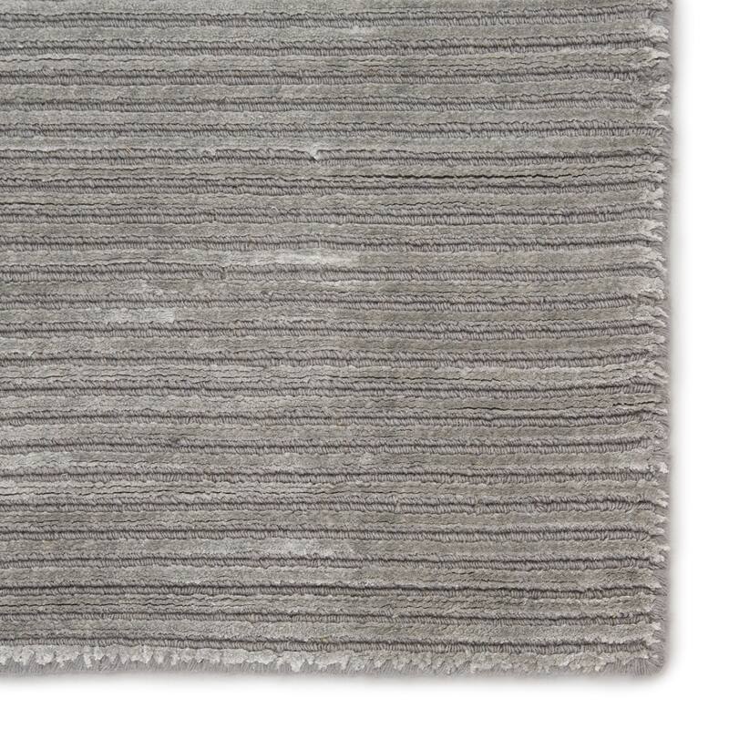 Phase Handmade Solid Color Textured Wool/ Viscose Area Rug
