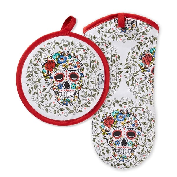 https://ak1.ostkcdn.com/images/products/is/images/direct/4e3481e6e0e205e26d8703d1539219fb337ee4ec/Fiesta-Fiesta-Skull-%26-Vine-Oven-Mitt-%26-Pot-Holder-Set%2C-Set-of-2.jpg?impolicy=medium