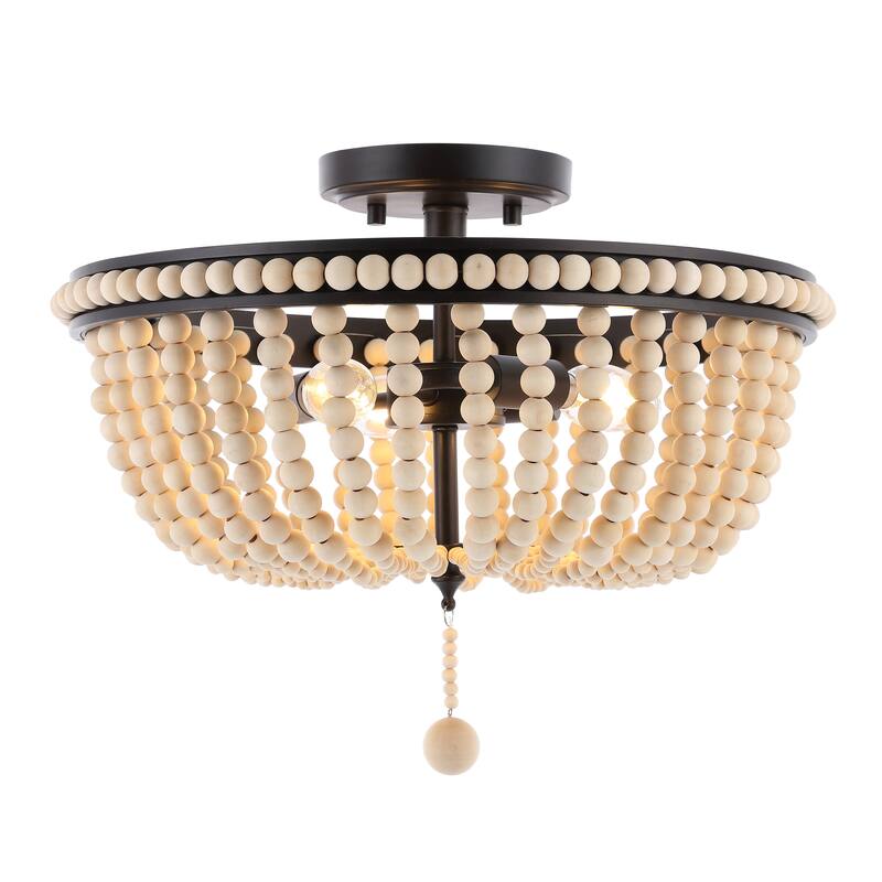 SAFAVIEH Lighting Cascina Flush Mount - 16"W x 16"D x 11"H