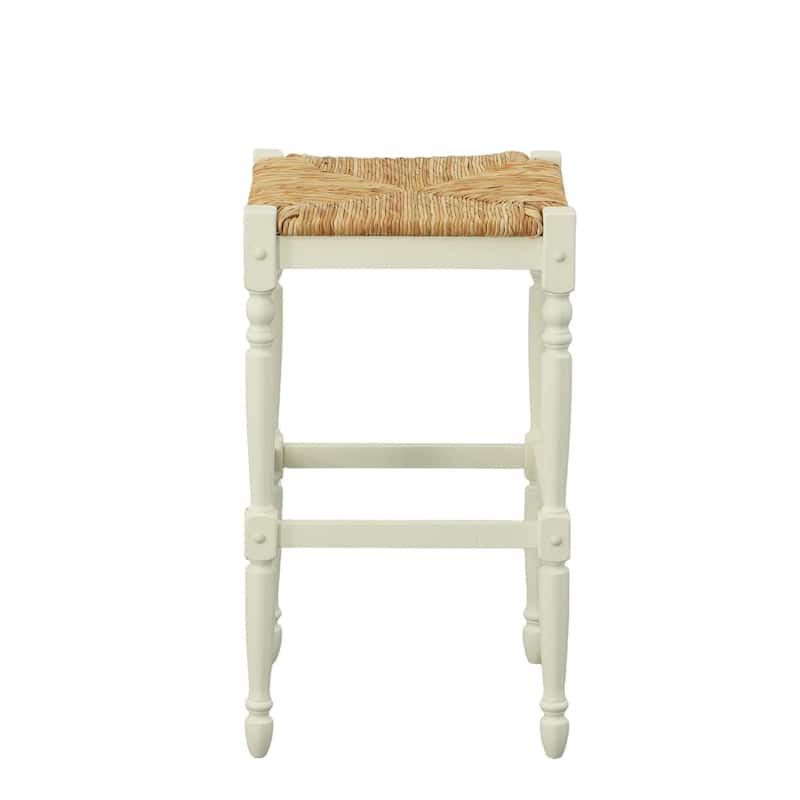 Carolina Living 30 inch Antique White Bar Stool - Single - White - Bar Height