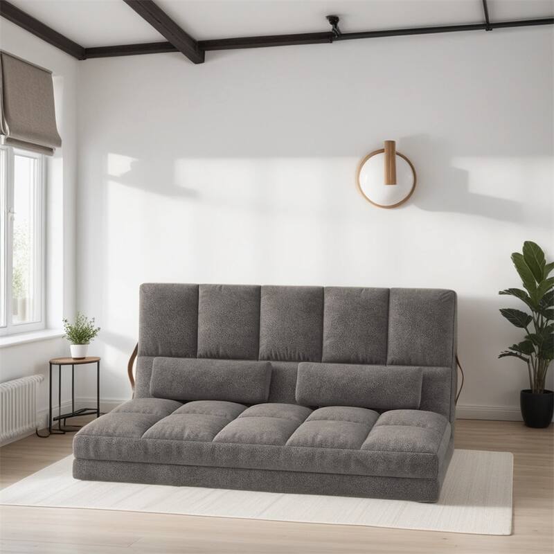 Convertible Floor Sofa Chair,Folding Couch Bed,Guest Chaise Lounge