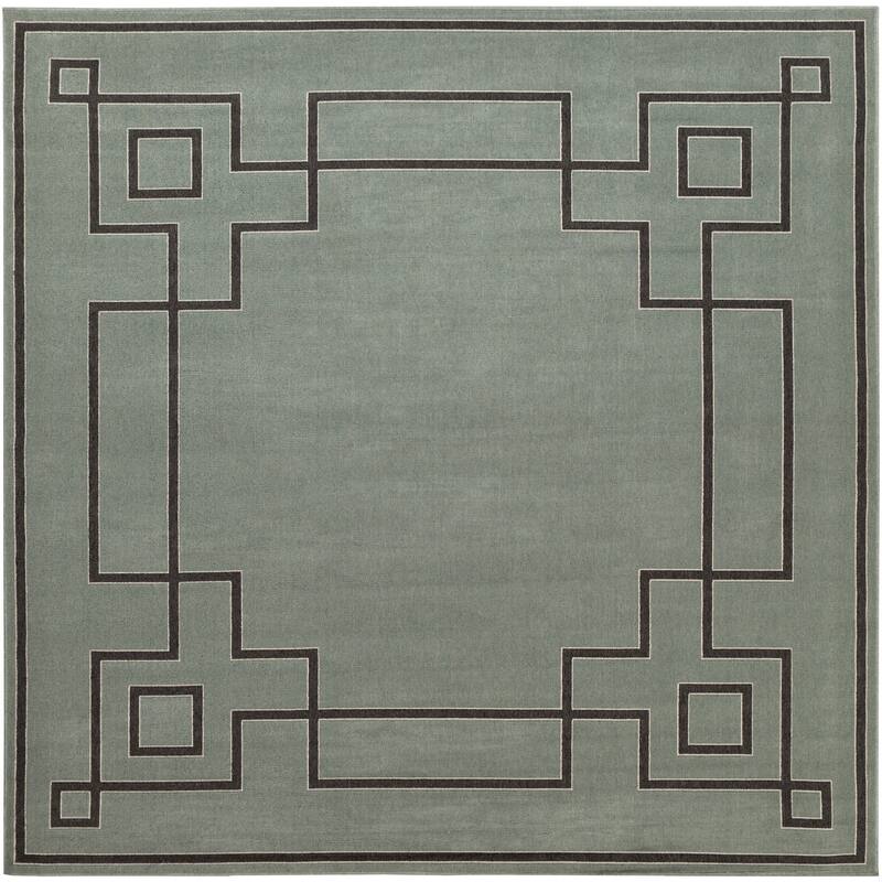 Livabliss Odette Greek Key Border Indoor/ Outdoor Area Rug