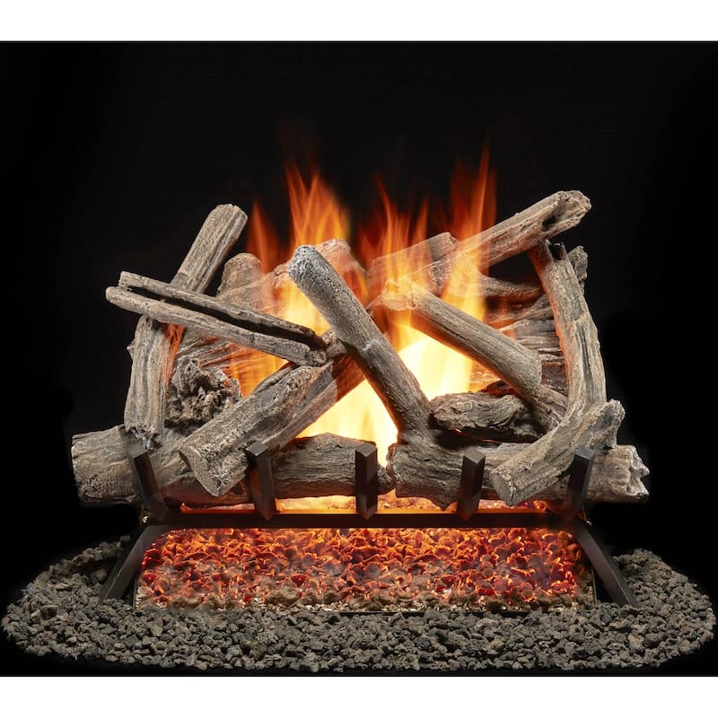 Duluth Forge BVL24-1 55,000 BTU Natural Gas Log Set Fireplace with - Natural