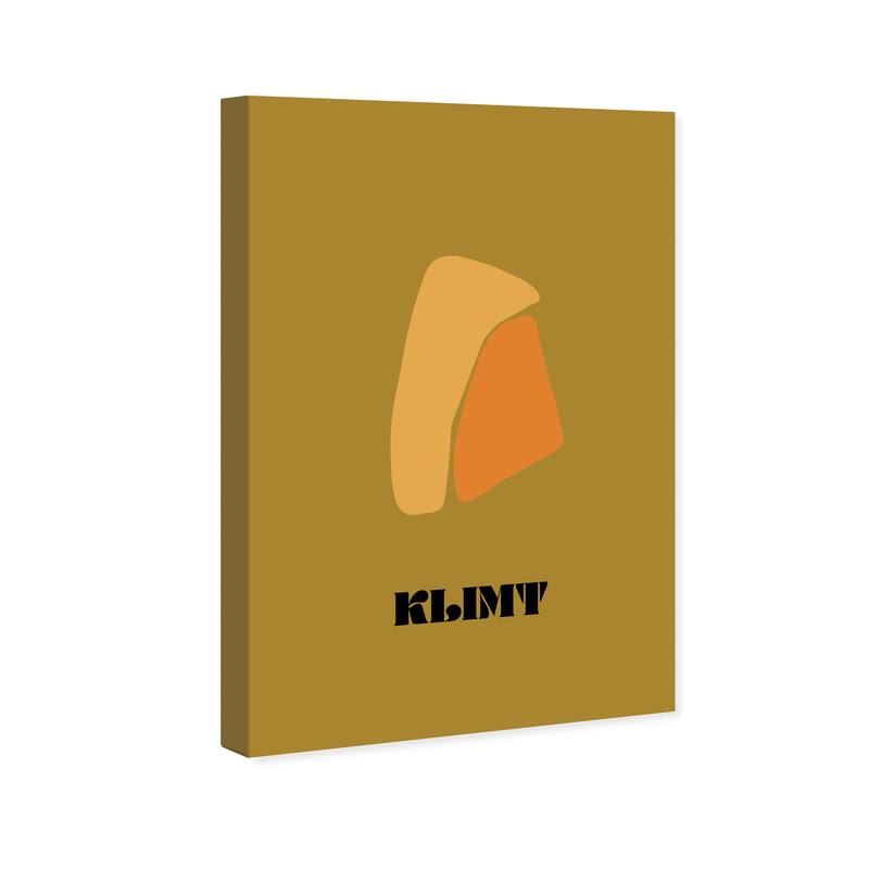Wynwood Studio Canvas Typography and Quotes Gustav Klimt Summary Brown and Ochre Modern & Contemporary Wall Art Canvas Print