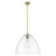 Option Brushed Brass / Clear Shade